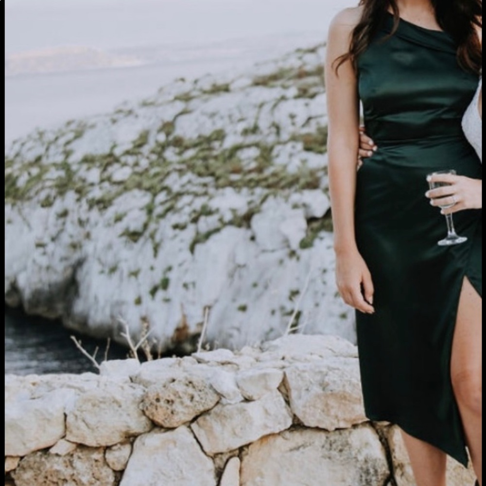 Michelle Mason Green Dress